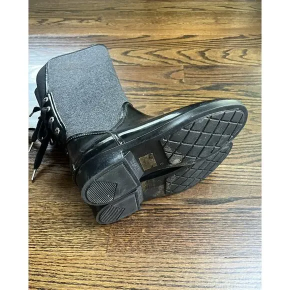 Michael Kors women rubber knee high boots size 8 - Picture 8 of 12